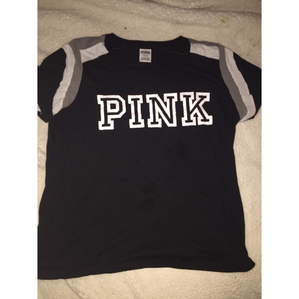 PINK Scoop neck Tee